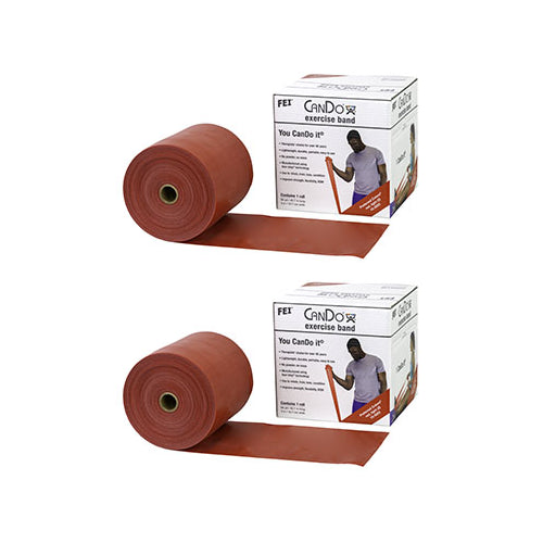 CanDo Twin-Pak exercise band, red, 100 yard (2 - 50-yd boxes)