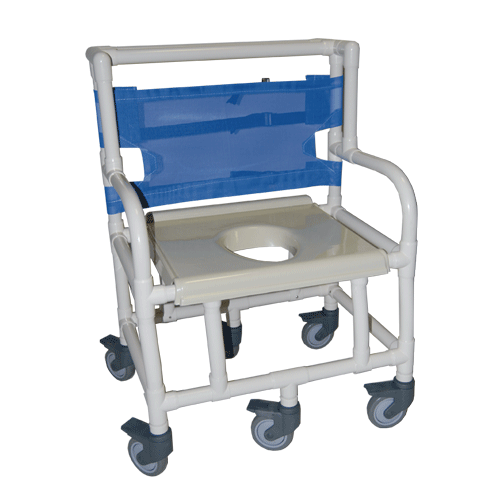 Shower commode chair 600 lb capacity- Bariatric, Each