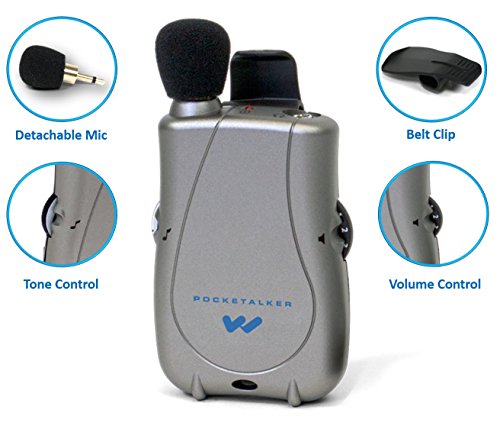 Williams Sound PockeTalker Ultra Duo Sound Amplifier with Headphone & Earbud