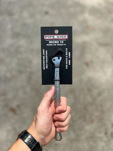 Pipe Vise SW254-14 Micro 10 Extended Steel Wrench - 10 inch Version