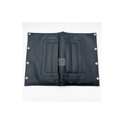 24" X 18" Invacare Wheelchair Black Vinyl Upholstry For Wheelchair