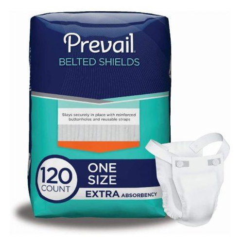 Prevail Belted Undergarment, Extra Absorbency, 30 per Pack, Case of 4 Packs