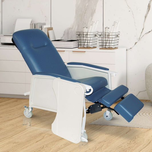 Medical Recliner Chairs for Elderly - Bariatric Geri Chair Recliner with a Tray