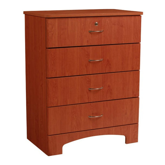 Oslo 4-Drawer Chest, 21"w X 18"d X 29.5"h, Mahogany