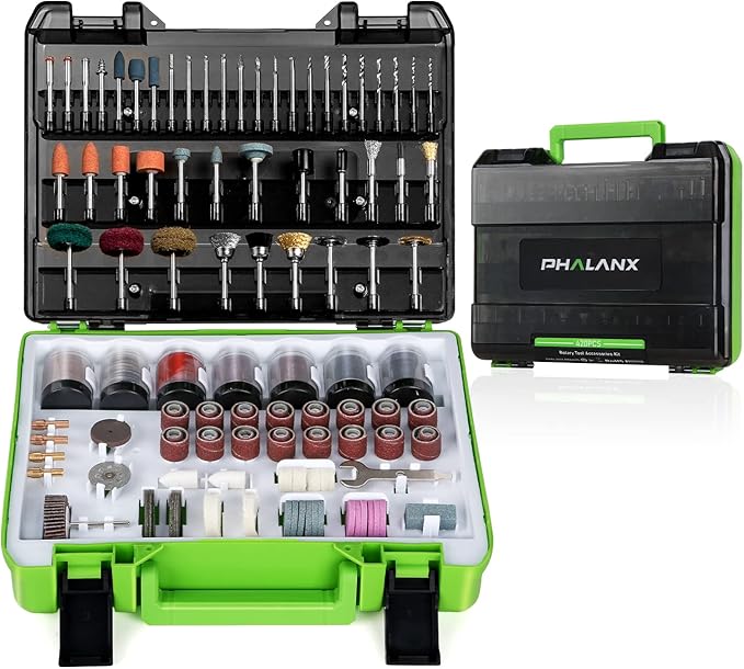 Rotary Tool Accessory Kit, 420 Pcs Accessories Kit, 1/8"(3.2Mm) Diameter Shanks, Universal Fitment All Rotary Tool