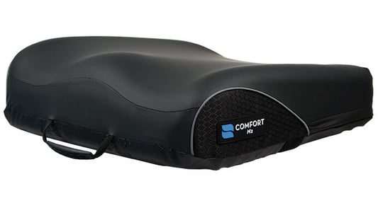 M2 Cushion, 16 X 16, Anti-Thrust, Quadra 3D Gel, Coccyx Cutout, Comfort-Tek Cover W/Non-Skid & Loop Bottom