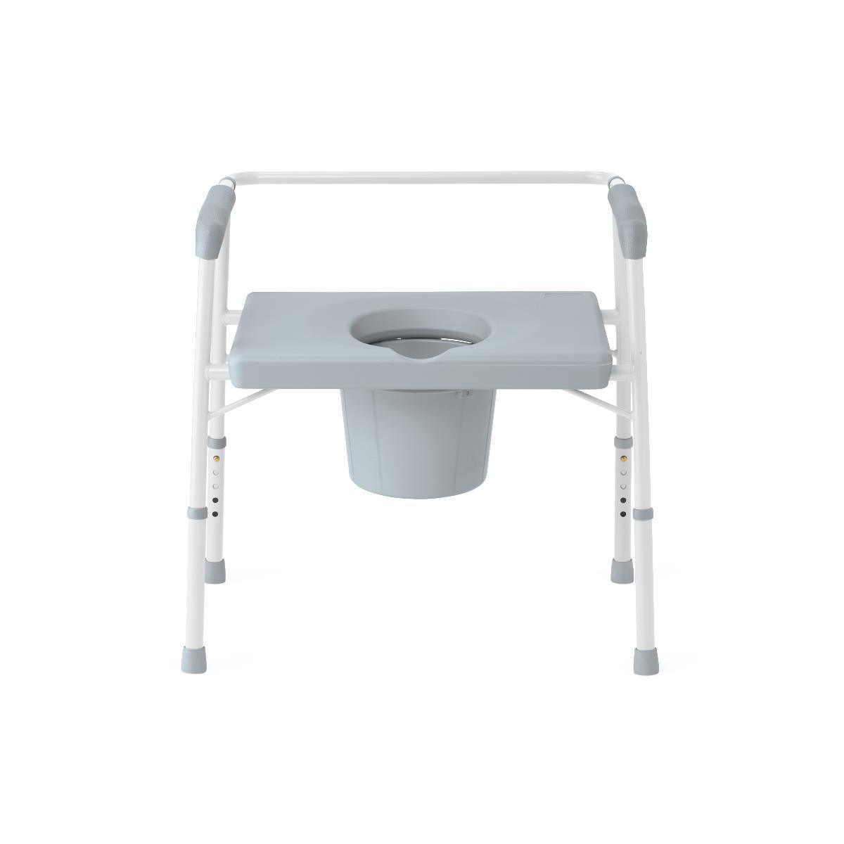 Steel Bariatric Drop Arm Commode, 1, 000 lb.