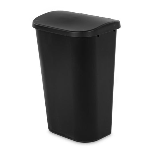 Sterilite 11.3 Gal Lift Top Kitchen Trash Can Wastebaskets, Black, 24 Per Case