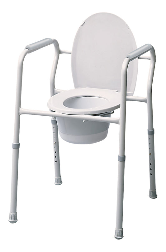 Lumex Silver Collection 3-in-1 Steel Commode, 4 per Case