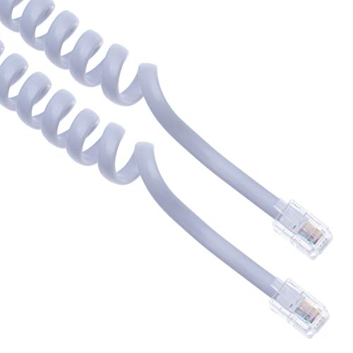 1 Foot RJ10 Telephone Phone Cord, 6 Foot Stretch