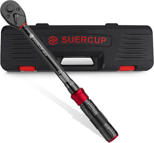 3/8-Inch Drive Click Torque Wrench - 5-45 Ft-Lb/6.8-61Nm Torque Wrench, Dual-Direction Adjustable 72 Tooth Click Torque Wrench