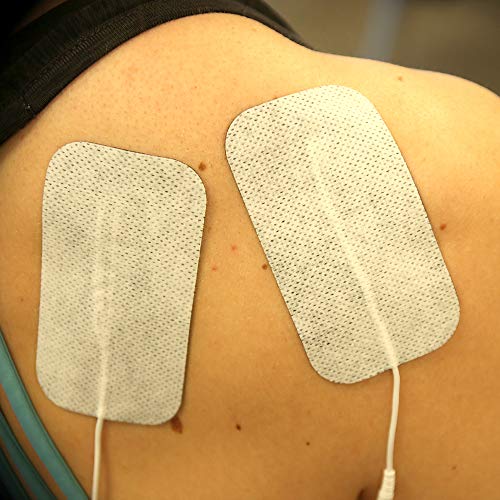 2" x 4" Rectangle Premium Re-Usable Self Adhesive Electrode Pads for TENS/EMS Unit