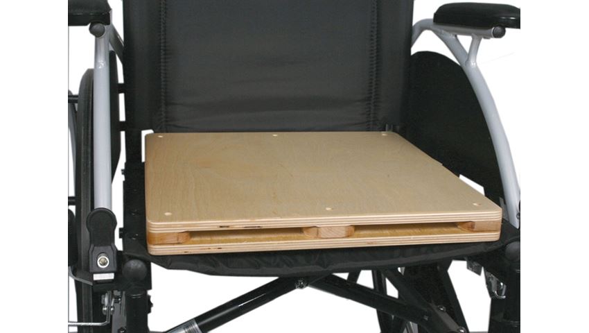 Unpadded Amputee Seat without Stump Support, 16"W X 16"D