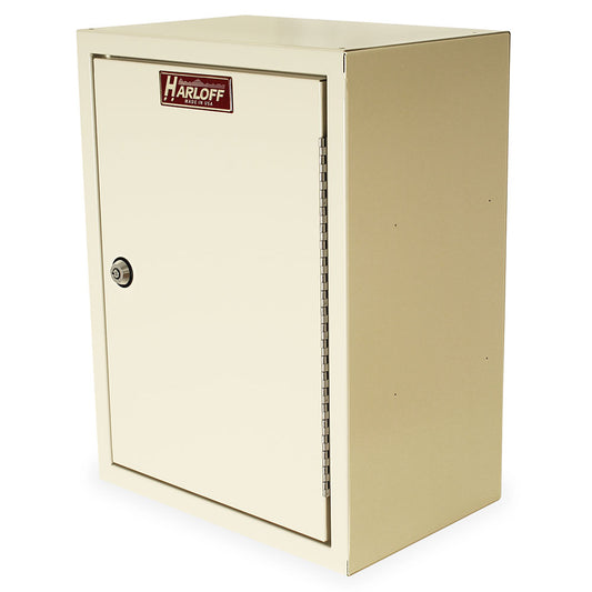 Small Narcotics Cabinet, Locking Outer Door, Locking Inner Door High Gloss Finish Beige