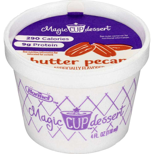 Magic Cup Fortified Nutrition Butter Pecan Snack, 4 Ounce, 48 cups per case