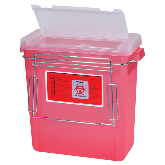 Sharps Container and Aluminum Bracket, 3 Gallon