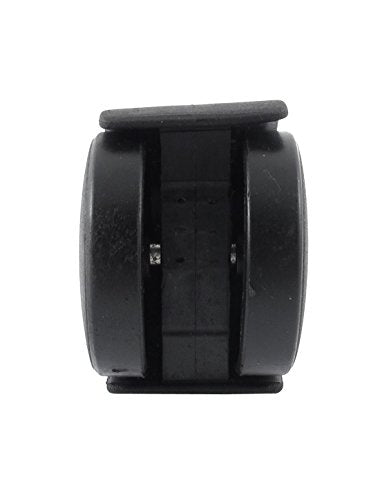 5/16" x 5/8" Threaded Stem Nylon 2" Swivel Twin Caster Plate Casters Wheels 2pcs