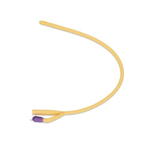 Foley Catheter, Silicone Coated Latex, 2Way 5Cc 22Fr 10/Bx