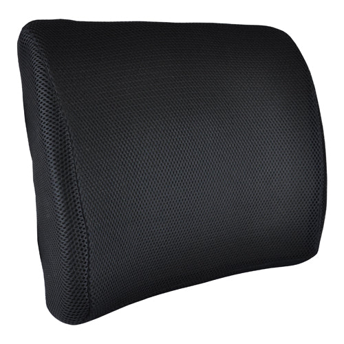 Lumbar Cushion w/Straps, Black , Memory Foam - Blue Jay