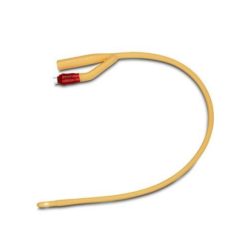 Foley Catheter, Silicone Coated Latex, 2Way 5Cc 18Fr 10/Bx