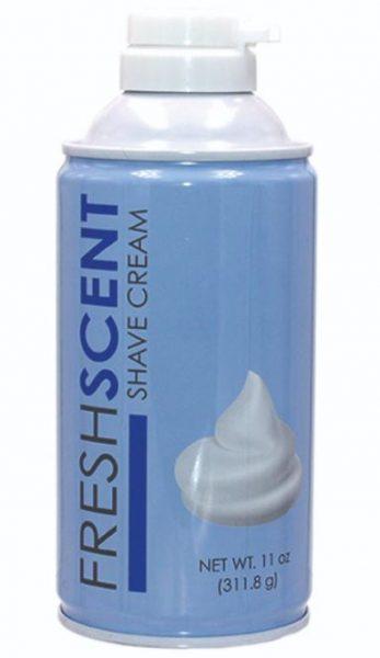 Freshscent 11oz Aerosol Shave Cream - 12ea/bx