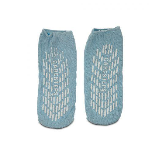 Slipper Socks Non-Slip Double Sided Medium Blue 48Pr/Cs