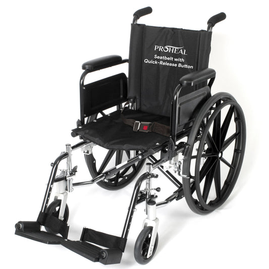 Wheelchair Push Button Seat Belt