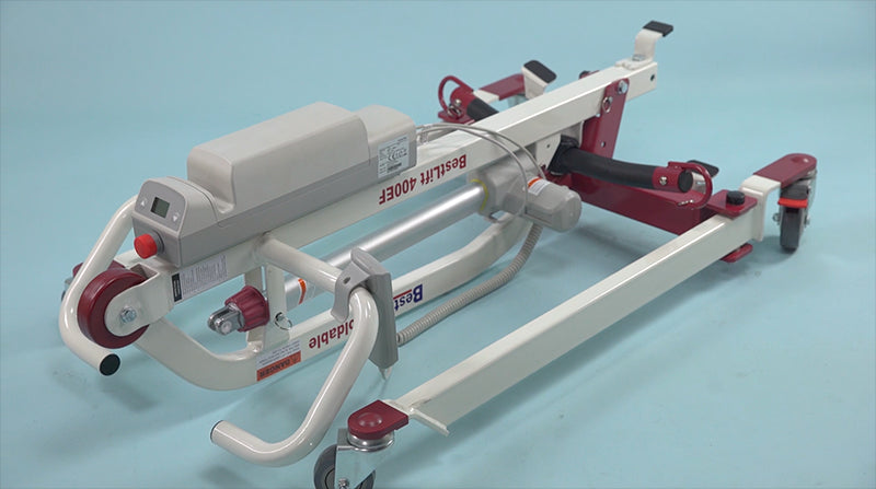 Foldable/Portable/Transportable Electric Mobile Floor Lift, 400 lbs Capacity