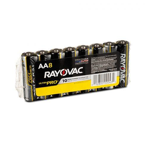 Batteries, AA, Alkaline, 8ea/pk 12pk/cs