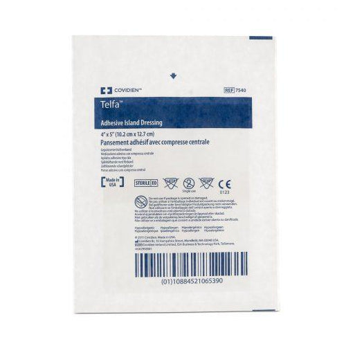 Telfa Island Adhesive Dressings 4"X5" 25Ea/Bx 8Bx/Cs