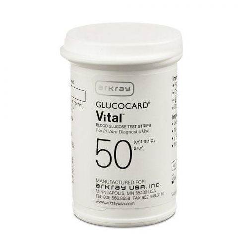 Glucocard Vital Test Strips, 50'S