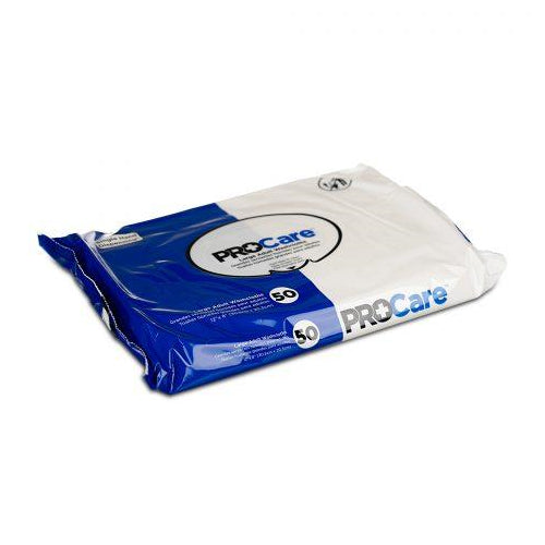 ProCare Adult Moist Wipe Washcloth Soft Pack - Pack of 50