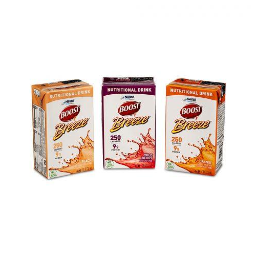 Boost Breeze Variety Pack 8Oz.Tetra Brik 24Ea/Cs