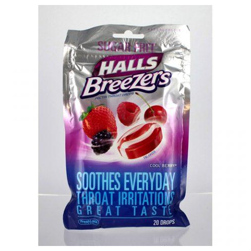 Otc Halls Cough Drop Sugar Free 20Ea/Bag