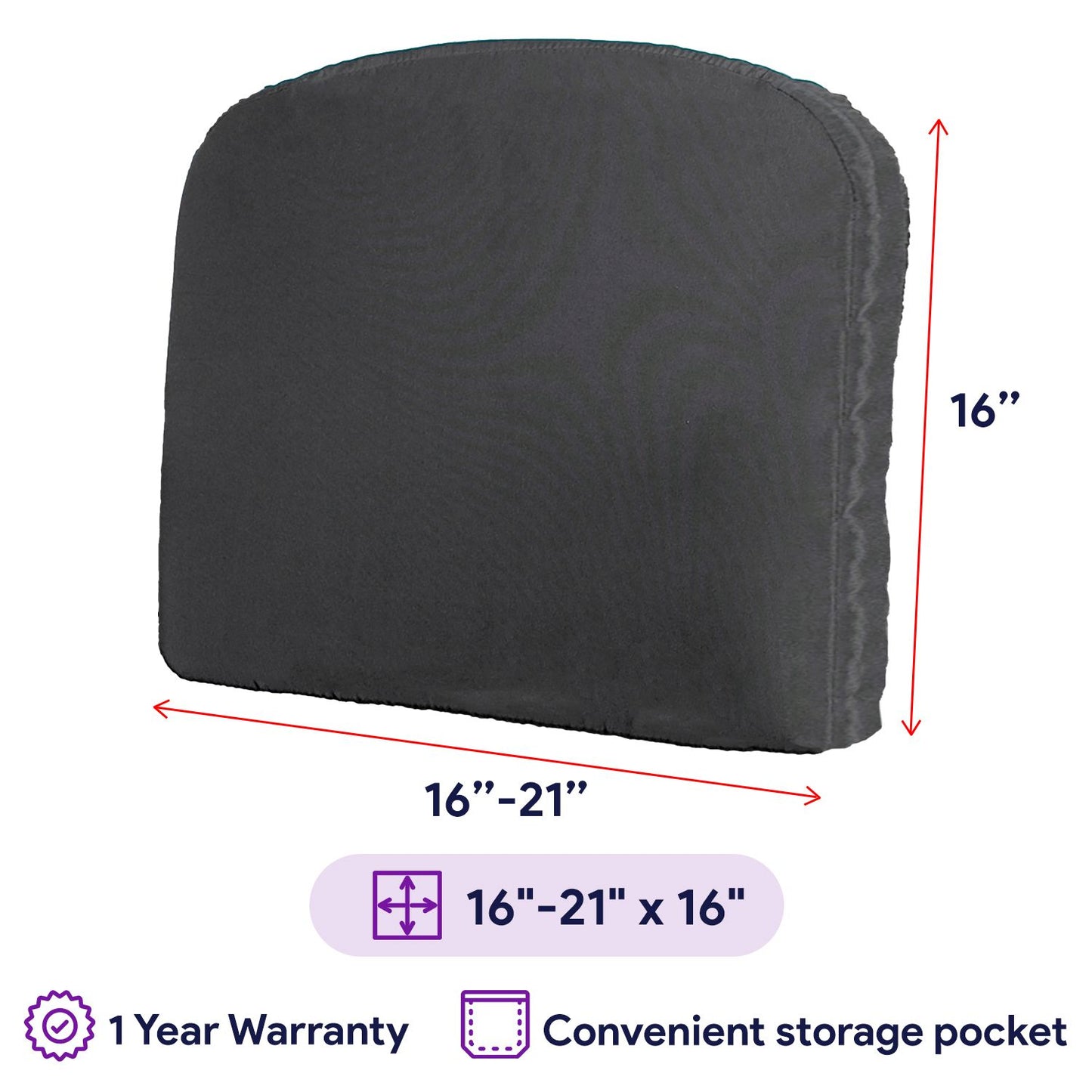 ProHeal Adjustable Tension Back Cushion