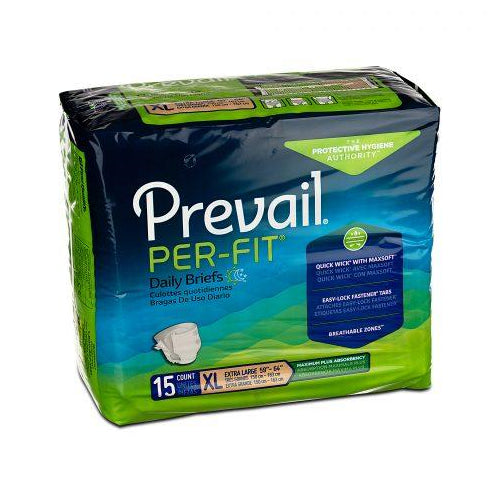 Prevail Per-Fit Briefs X-Large - 15ea/pk 4pk/cs