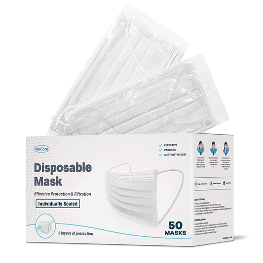 Mask Box of 50 - White WeCare