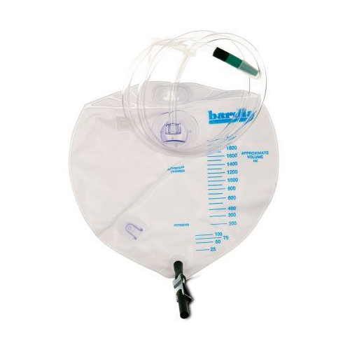 Drainage Bag, Urinary, 2000Ml With Anti Reflux Valve, Latex Free (Discontinued - Will be subbed)