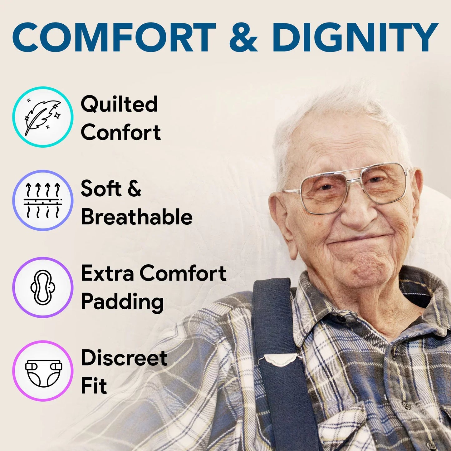 Overnight Heavy Absorbency Plus Poly Adult Briefs