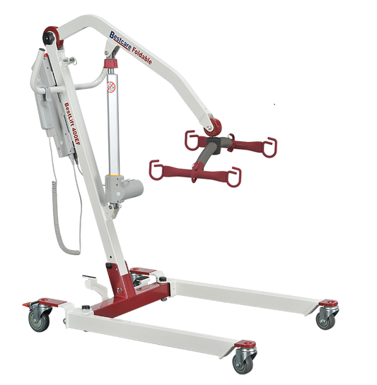 Foldable/Portable/Transportable Electric Mobile Floor Lift, 400 lbs Capacity