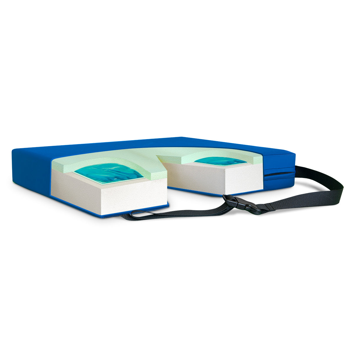 APEX Coccyx Gel-Foam Cushion, 18" x 18" x 2"