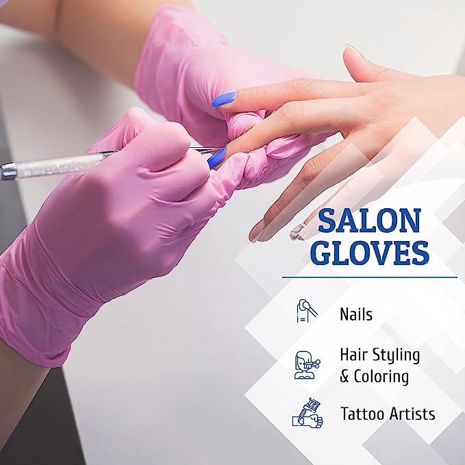 Nitrile Gloves -Pink