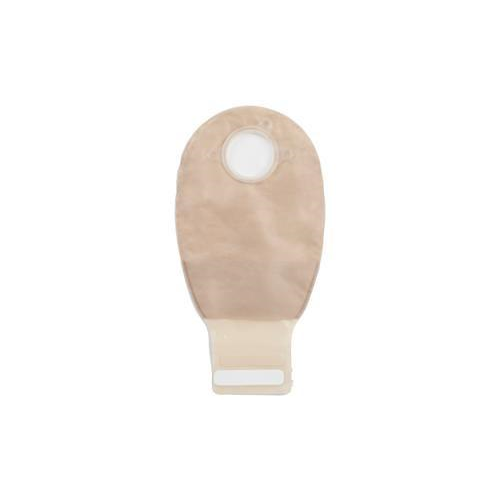 2-Pce Drainable Pouch W/Invisiclose 4" Flange, Standard, Trnsp, 10/Bx