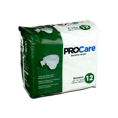 ProCare Adult Briefs XX-Large 62" - 73" - 12ea/pk 4pk/cs