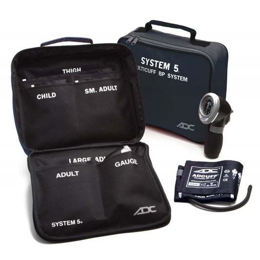 Aneroid Sphygmomanometer Unit System 5 Multicuff Kit Multicuff, Navy, Lf