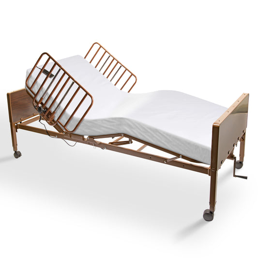 Semi Electric Hospital Bed - 36"x80" - Adjustable Height and Hi Lo