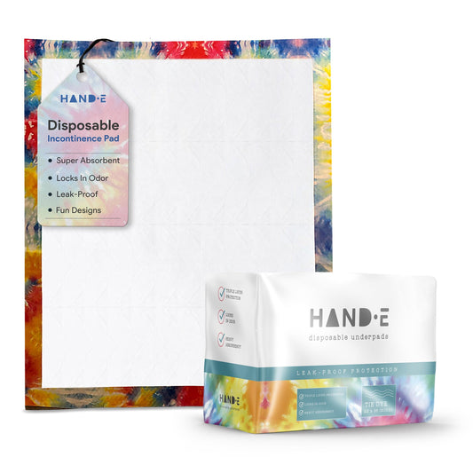 Incontinence Bed Pads Disposable Tie Dye Hand-E Touch