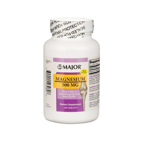 Magnesium Oxide Tabs, 500Mg. 100'S