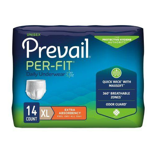 Prevail Per-Fit Protective Underwear X-Large - 14ea/pk 4pk/cs