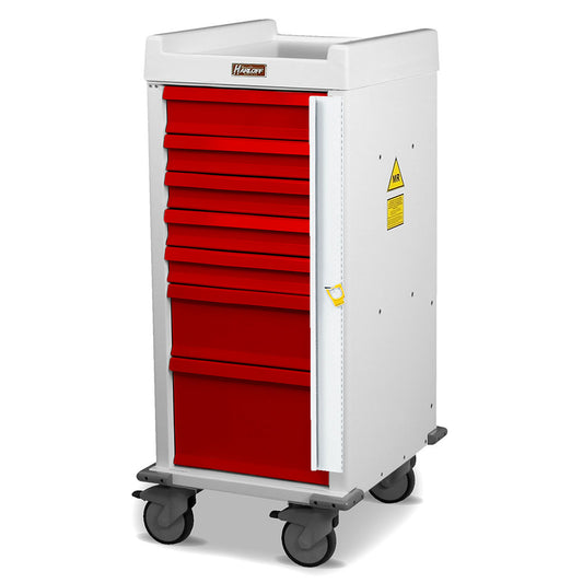 Narrow MR-Conditional Emergency Cart